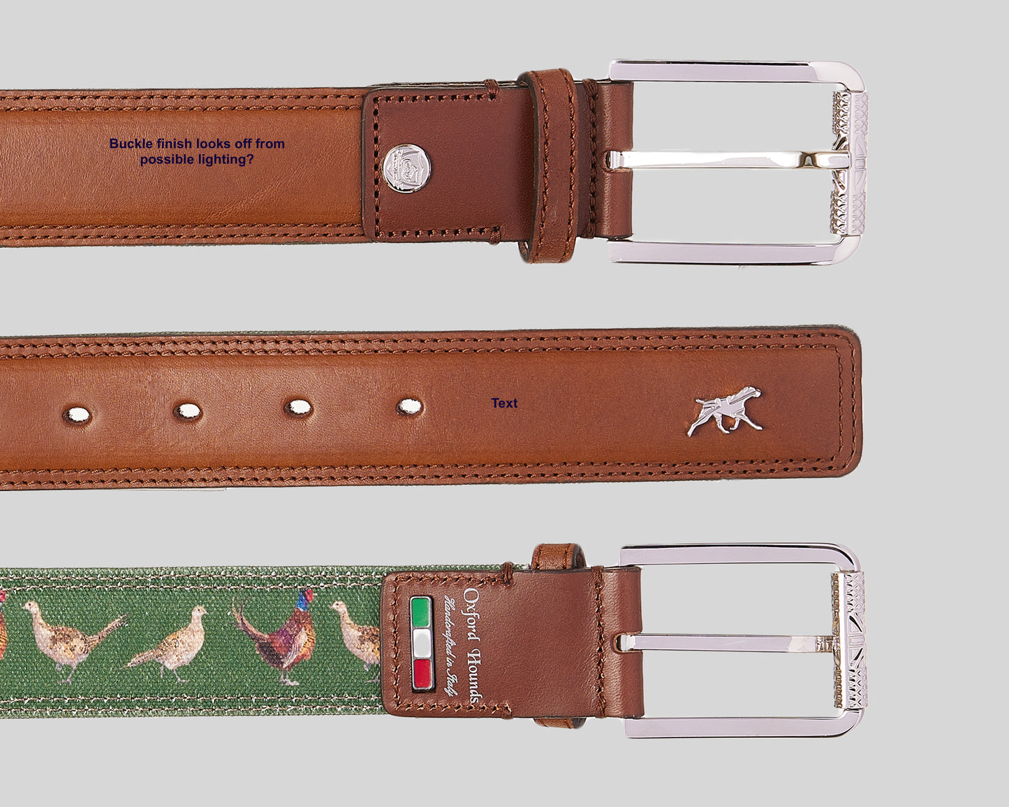 Cheshire Dress Belt with Hunting Canvas