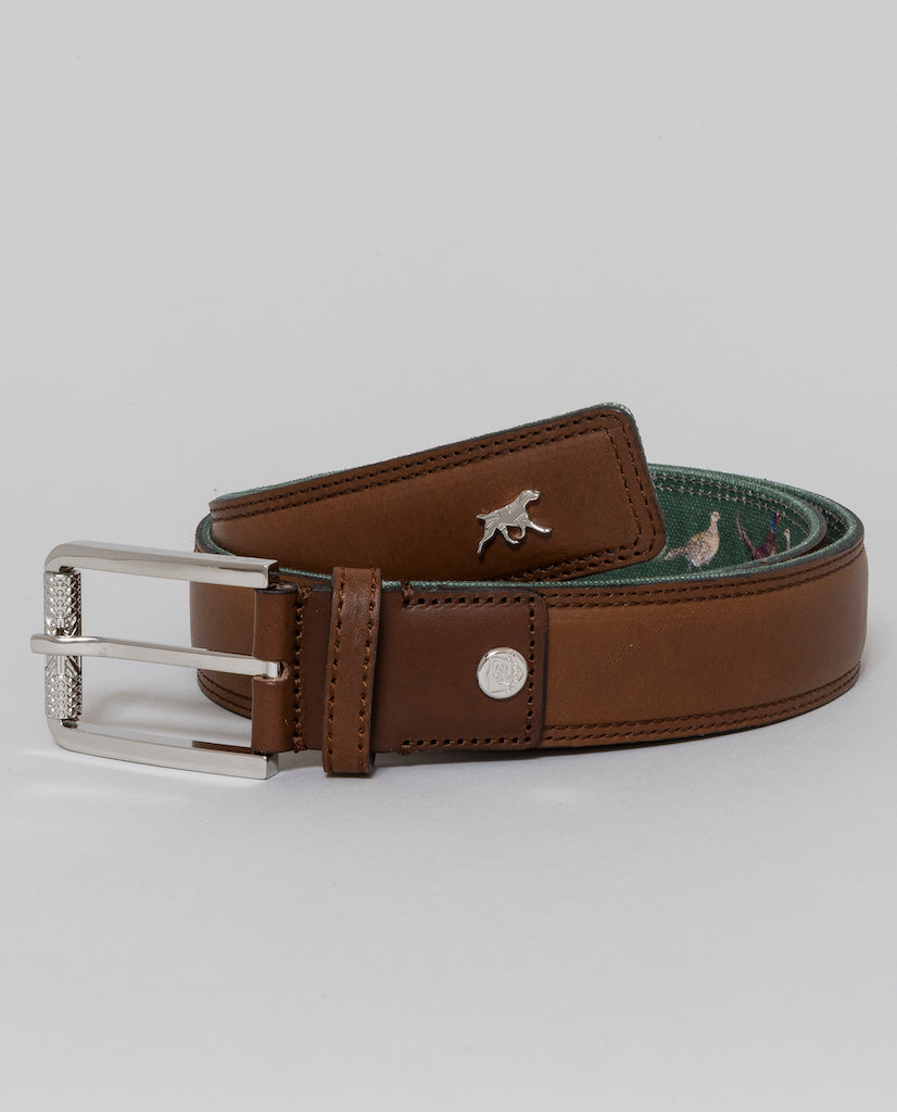 Cheshire Dress Belt with Hunting Canvas